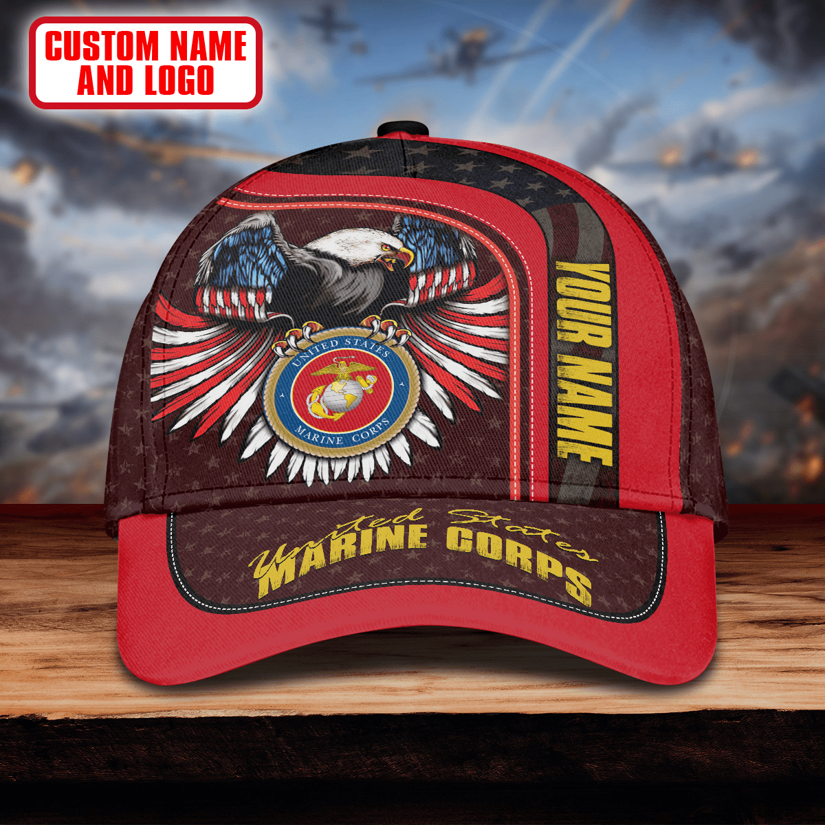 Premium Eagle US Veteran Cap , Gifts for veterans