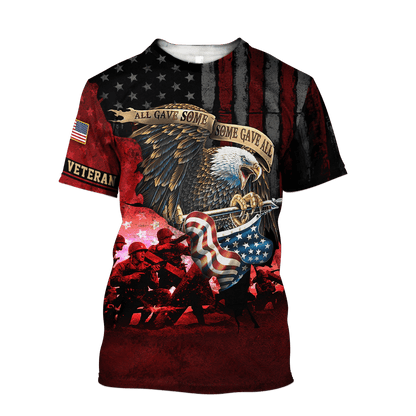 US VETERAN - All Gave Some Some Gave All Unisex Shirts , Gifts for veterans