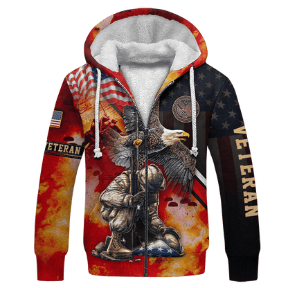 US VETERAN - AMERICAN RED EAGLE UNISEX SHIRTS , Gifts for veterans