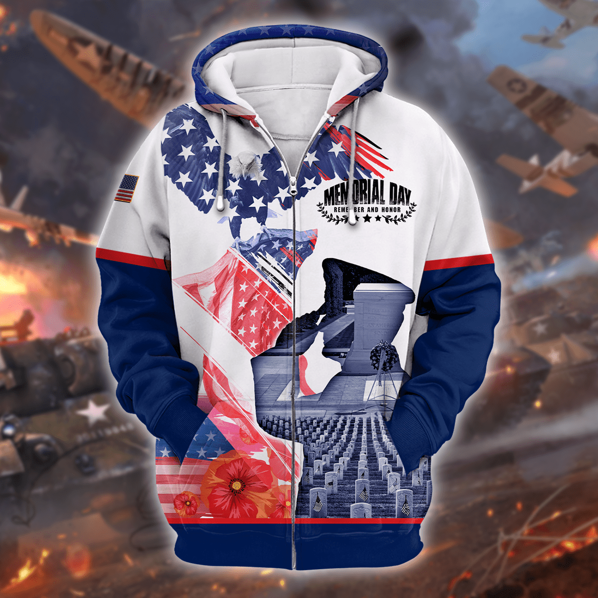 US Veteran - Memorial Day Is For Them Hoodie 3D , Gifts for veterans