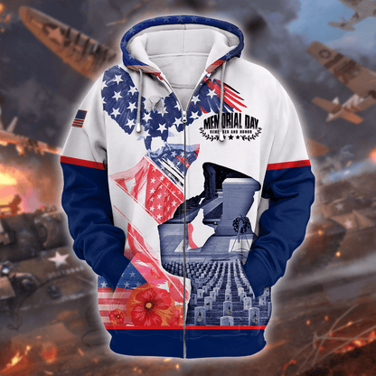 US Veteran - Memorial Day Is For Them Hoodie 3D , Gifts for veterans