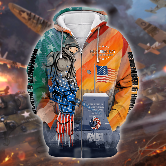 US Veteran - Memorial Day Remember and Honor , Gifts for veterans