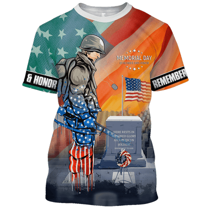 US Veteran - Memorial Day Remember and Honor , Gifts for veterans