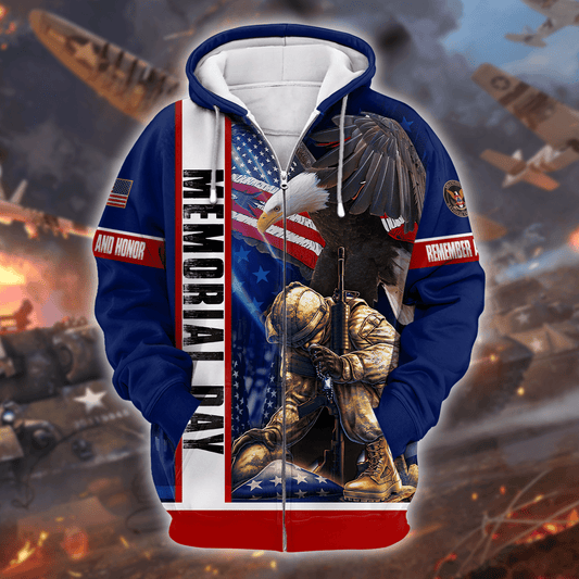 US Veteran - Memorial Day Is For Them Hoodie 3D , Gifts for veterans