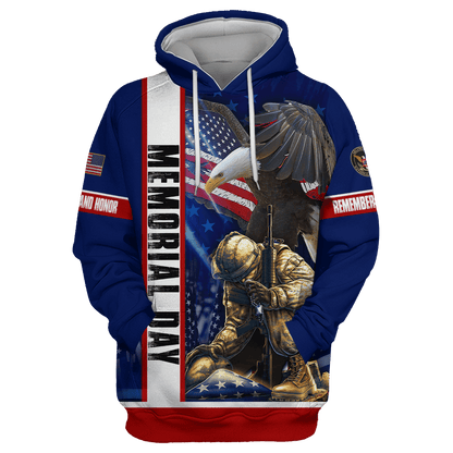 US Veteran - Memorial Day Is For Them Hoodie 3D , Gifts for veterans