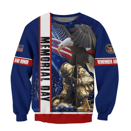US Veteran - Memorial Day Is For Them Hoodie 3D , Gifts for veterans