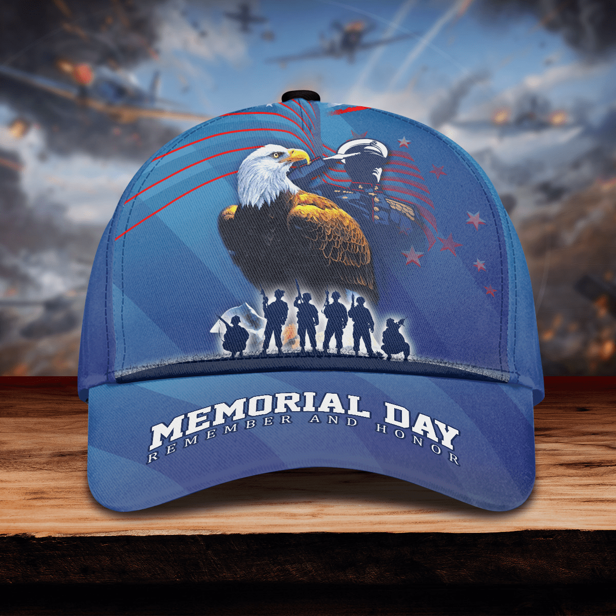 US VETERAN - MEMORIAL DAY REMEMBER AND HONOR 3D CAP , Gifts for veterans