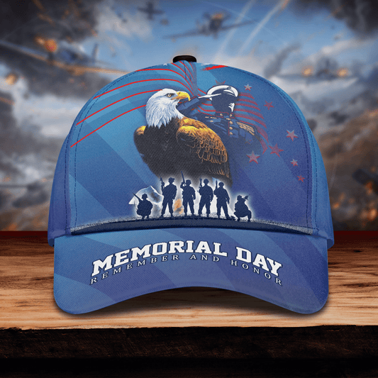 US VETERAN - MEMORIAL DAY REMEMBER AND HONOR 3D CAP , Gifts for veterans