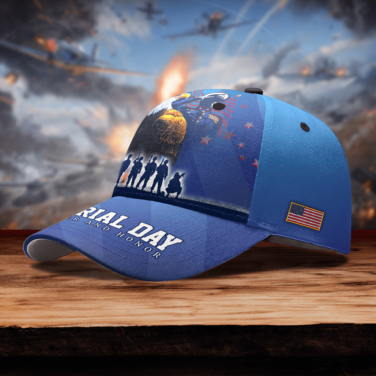 US VETERAN - MEMORIAL DAY REMEMBER AND HONOR 3D CAP , Gifts for veterans