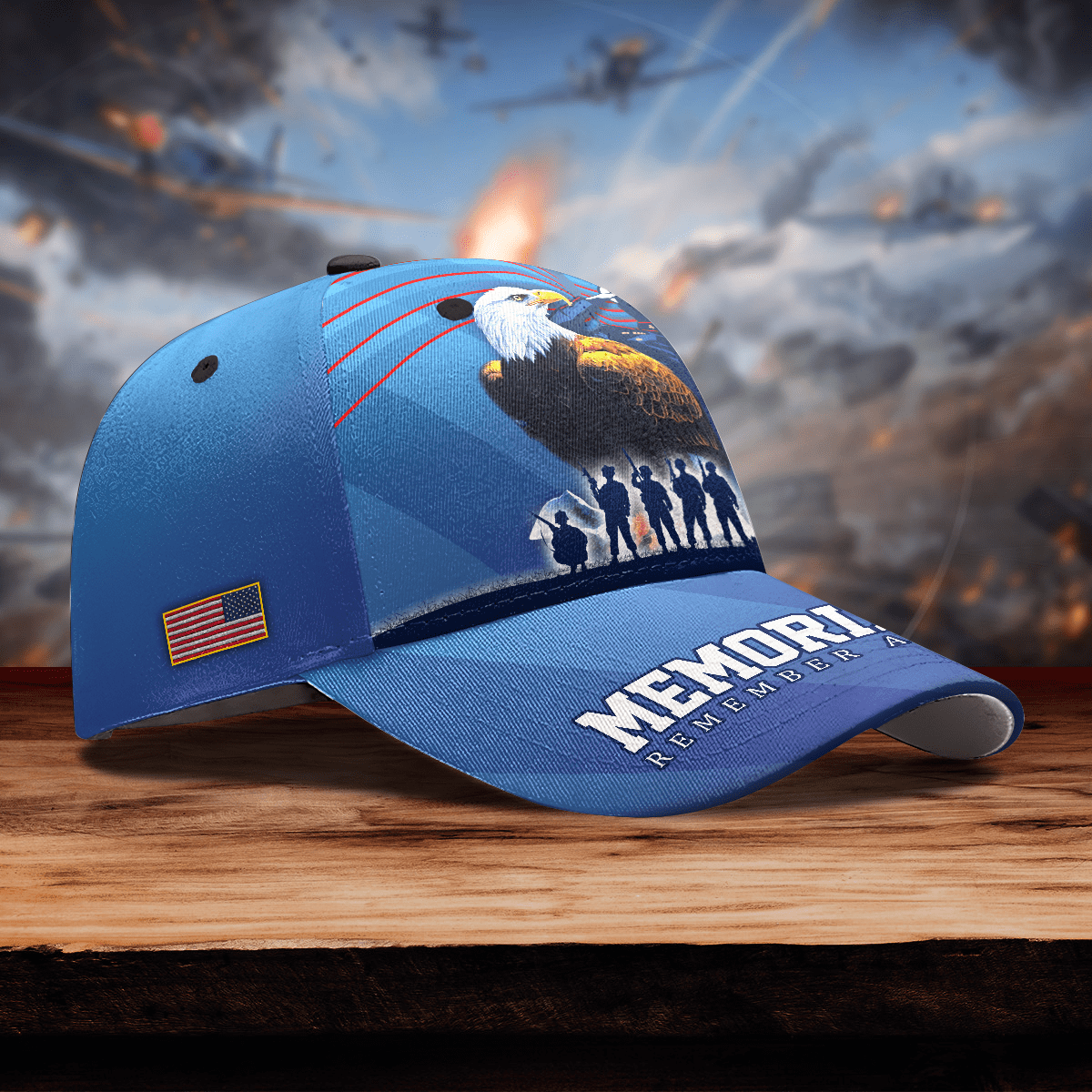 US VETERAN - MEMORIAL DAY REMEMBER AND HONOR 3D CAP , Gifts for veterans