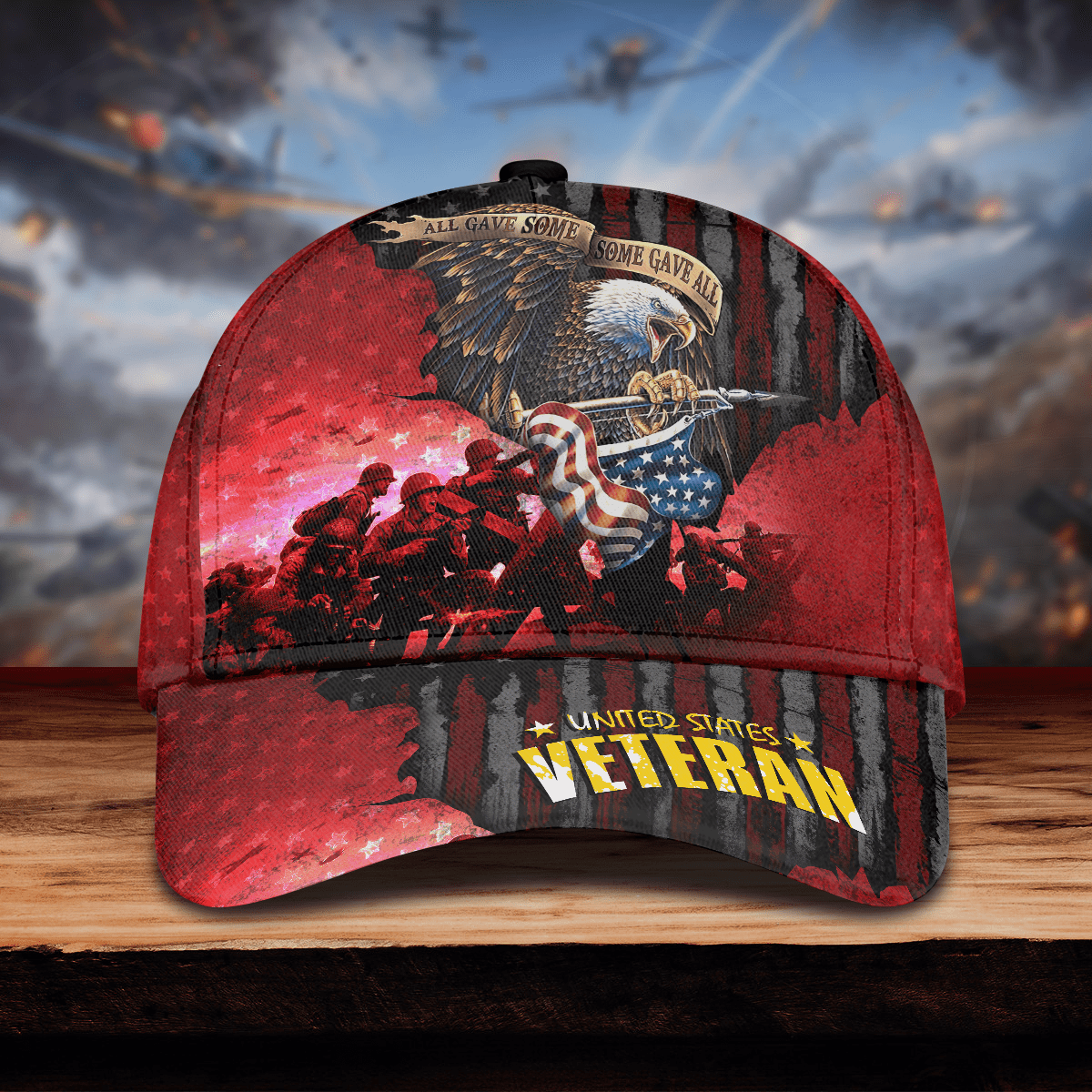 US VETERAN - ALL GAVE SOME SOME GAVE ALL 3D CAP , Gifts for veterans