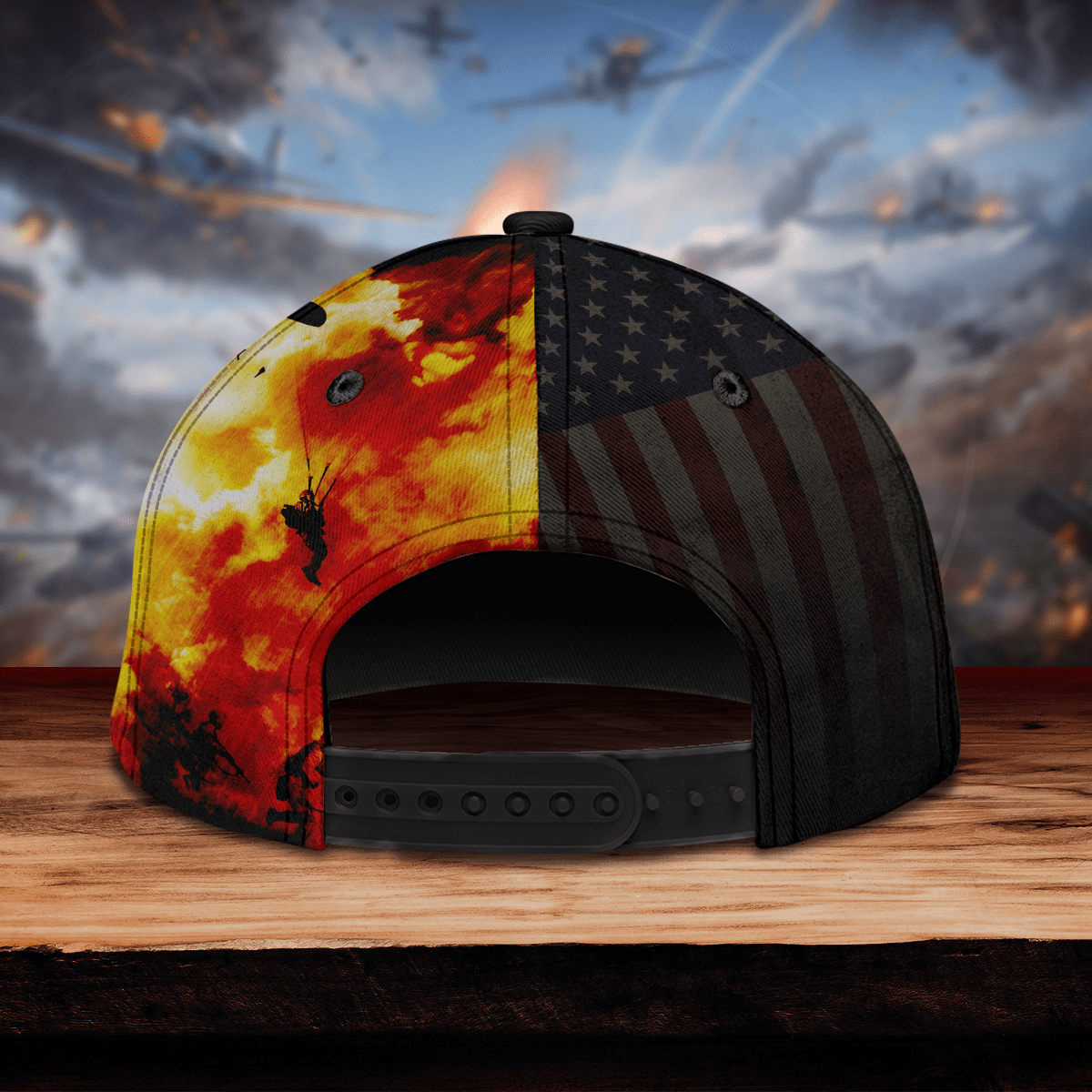 US VETERAN - AMERICAN RED EAGLE 3D CAP , Gifts for veterans