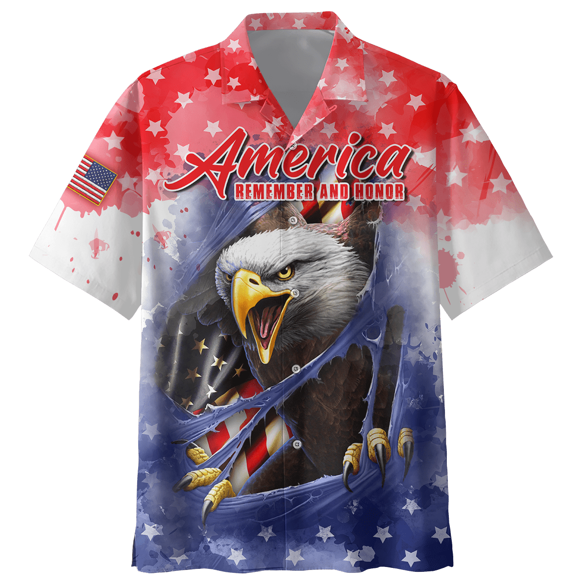 AMERICA REMEMBER AND HONOR - US VETERAN POLO WITH POCKET , Gifts for veterans