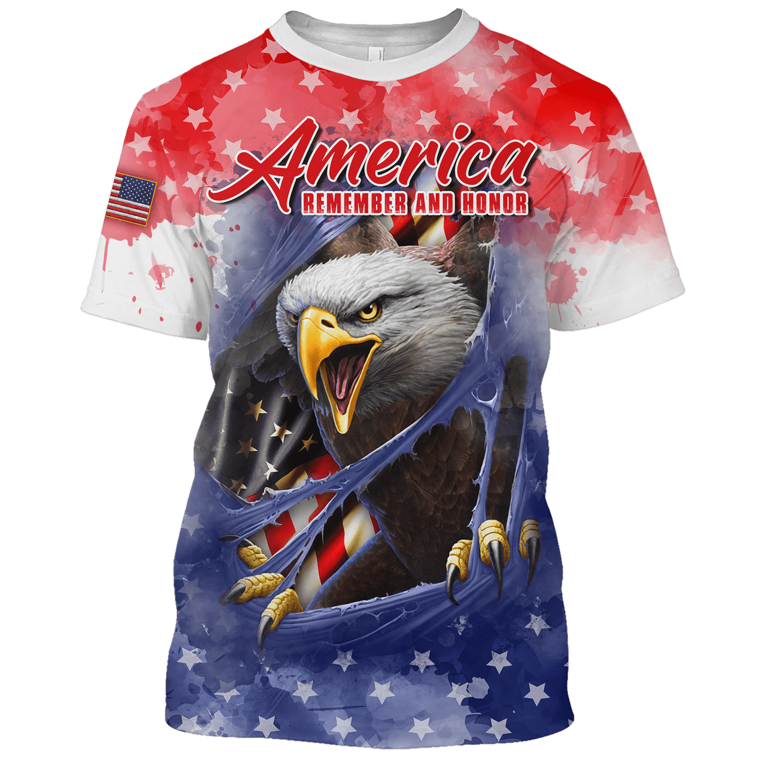 AMERICA REMEMBER AND HONOR - US VETERAN POLO WITH POCKET , Gifts for veterans