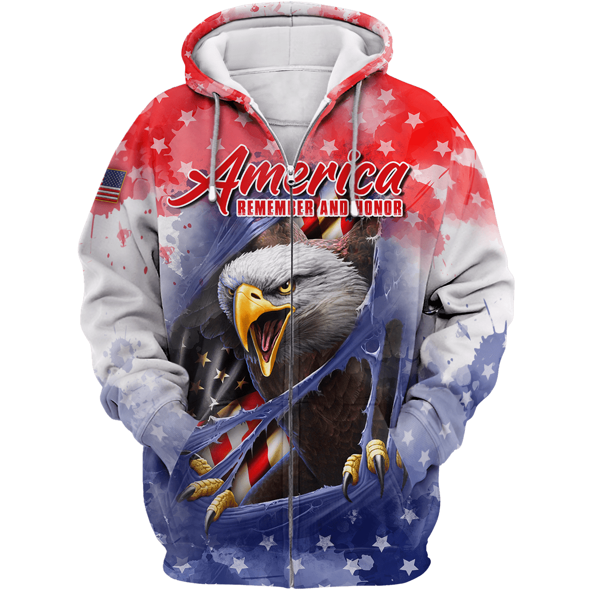 AMERICA REMEMBER AND HONOR - US VETERAN POLO WITH POCKET , Gifts for veterans