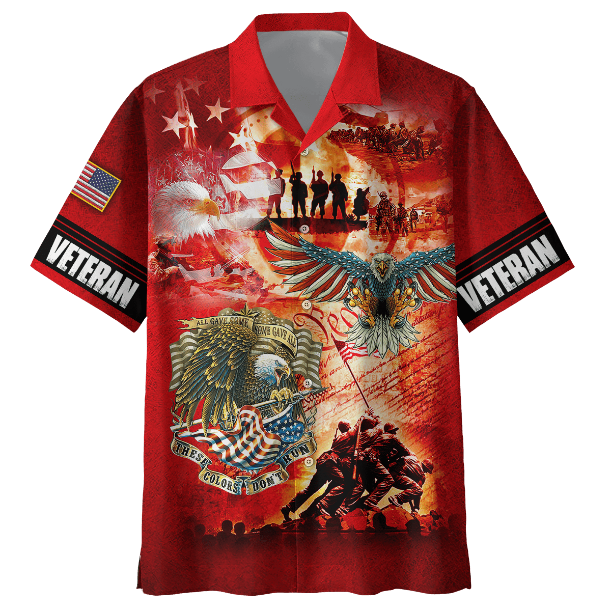 ALL GAVE SOME SOME GAVE ALL - US VETERAN POLO WITH POCKET , Gifts for veterans