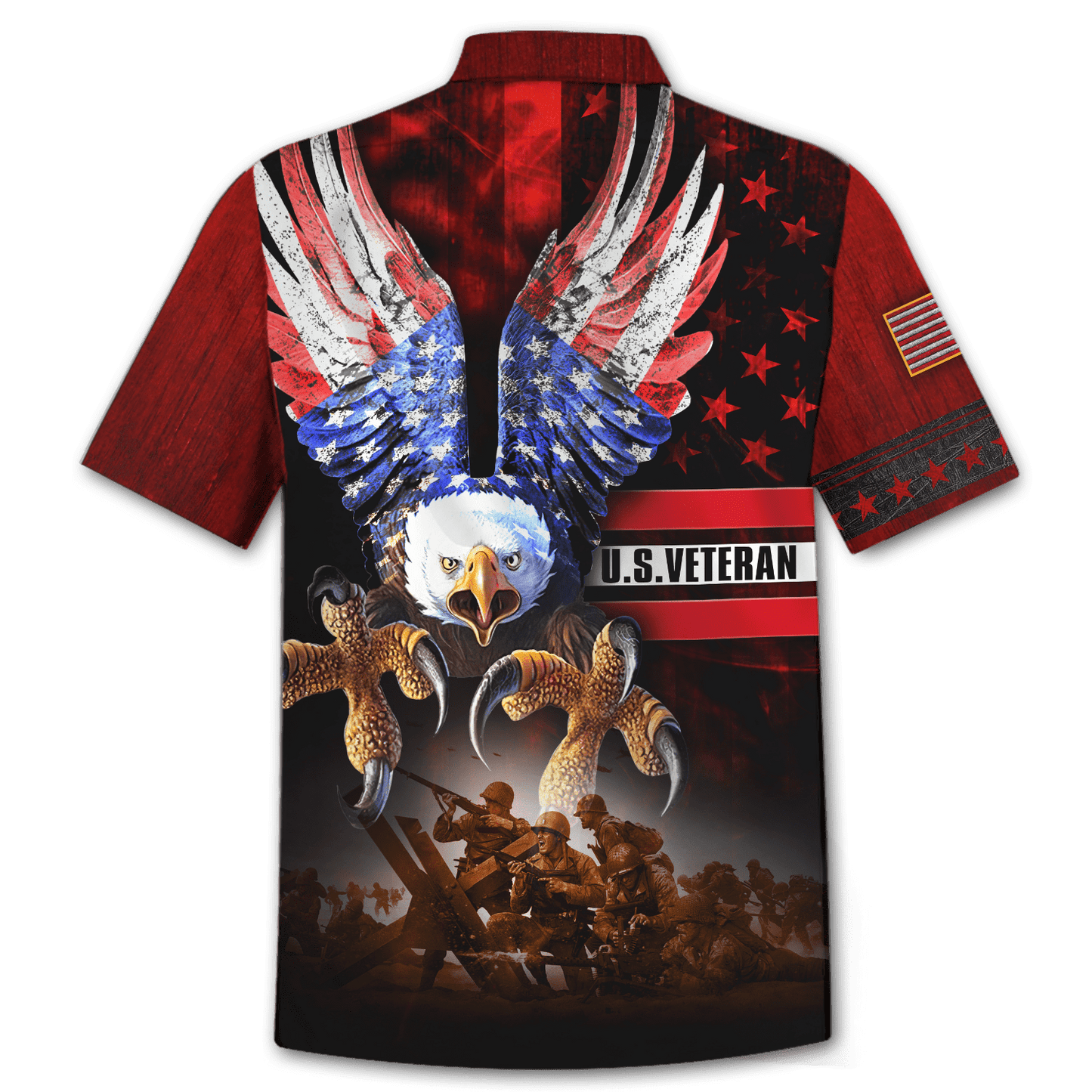HONOR THE FALLEN - US VETERAN POLO WITH POCKET , Gifts for veterans