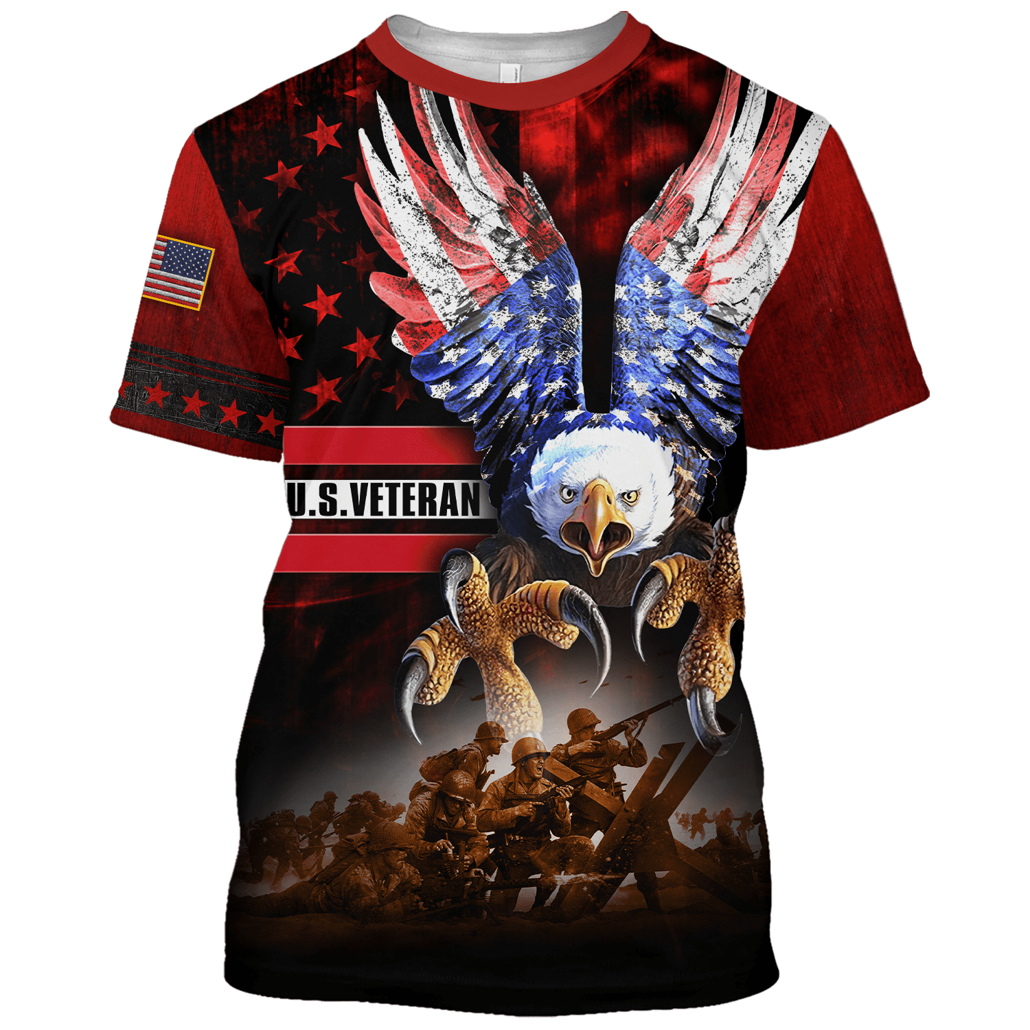 HONOR THE FALLEN - US VETERAN POLO WITH POCKET , Gifts for veterans