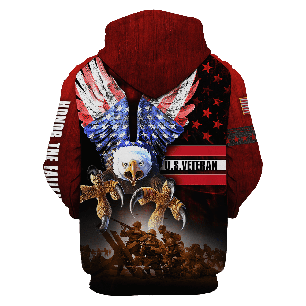 HONOR THE FALLEN - US VETERAN POLO WITH POCKET , Gifts for veterans