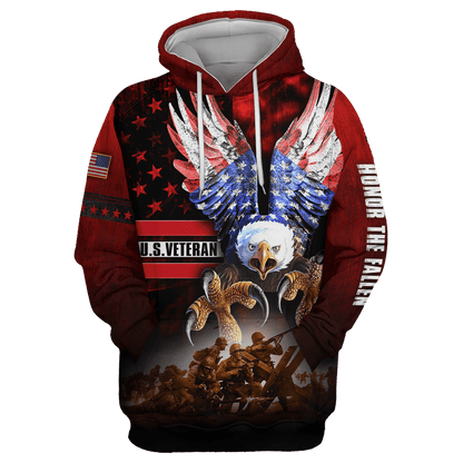 HONOR THE FALLEN - US VETERAN POLO WITH POCKET , Gifts for veterans