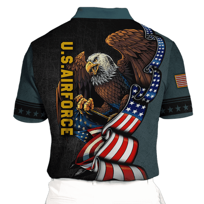ALL GAVE SOME SOME GAVE ALL - US AIR FORCE POLO WITH POCKET , Gifts for veterans