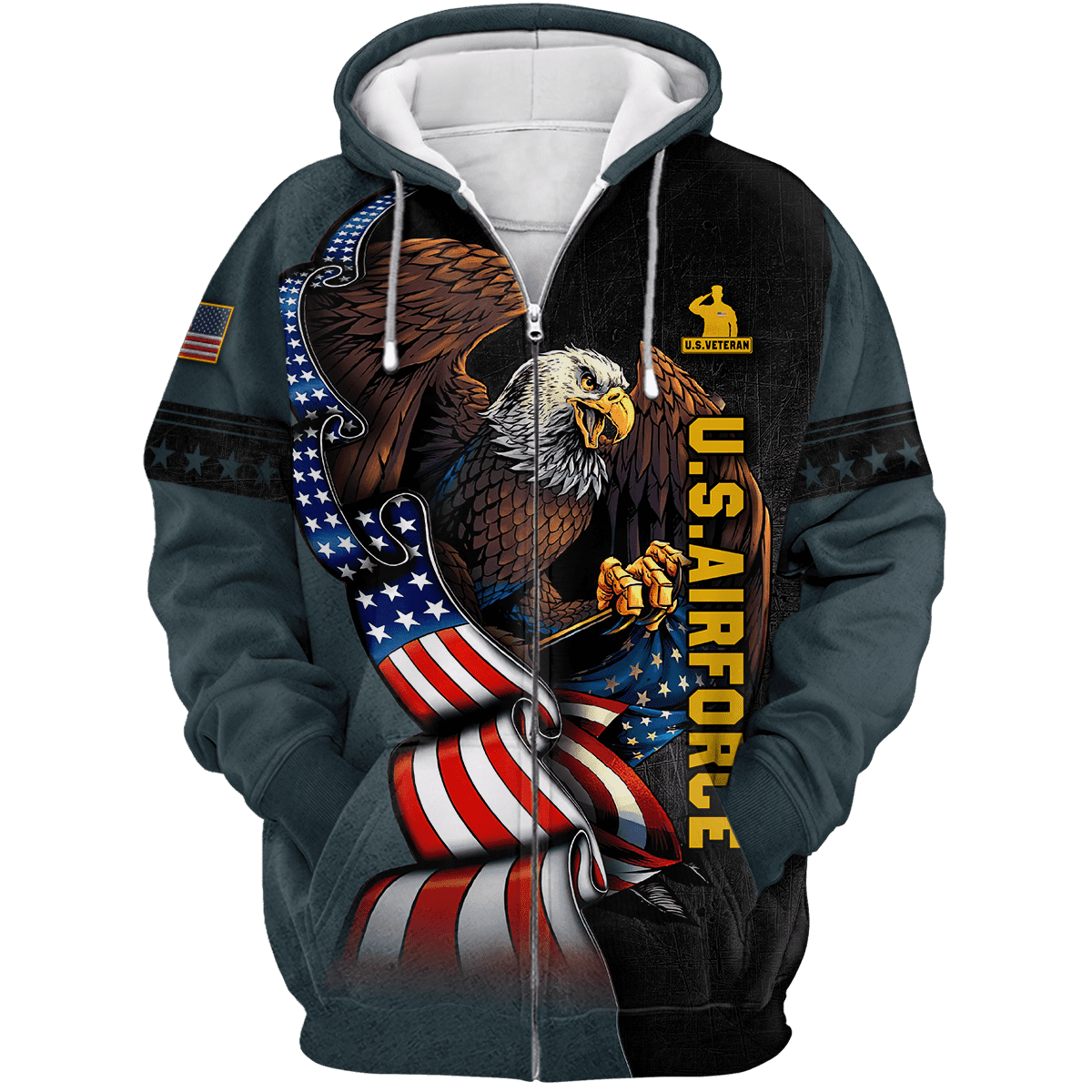 ALL GAVE SOME SOME GAVE ALL - US AIR FORCE POLO WITH POCKET , Gifts for veterans