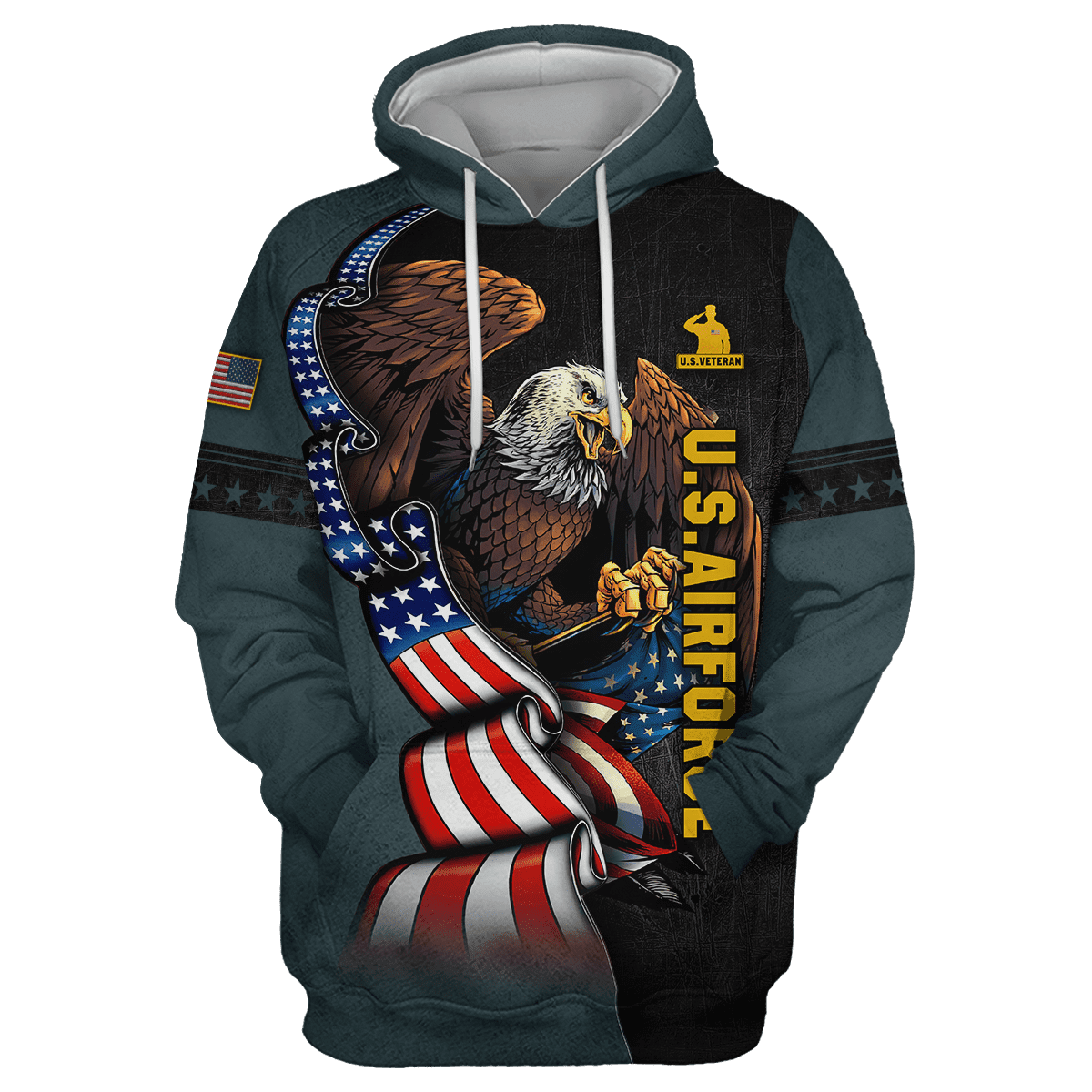 ALL GAVE SOME SOME GAVE ALL - US AIR FORCE POLO WITH POCKET , Gifts for veterans