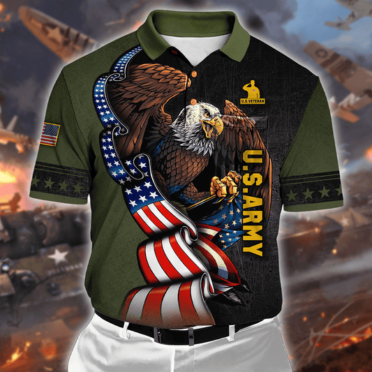 ALL GAVE SOME SOME GAVE ALL - US ARMY POLO WITH POCKET , Gifts for veterans