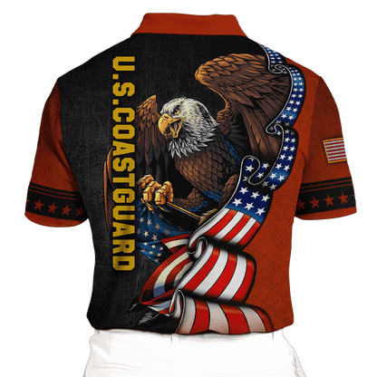 ALL GAVE SOME SOME GAVE ALL - US COAST GUARD POLO WITH POCKET , Gifts for veterans