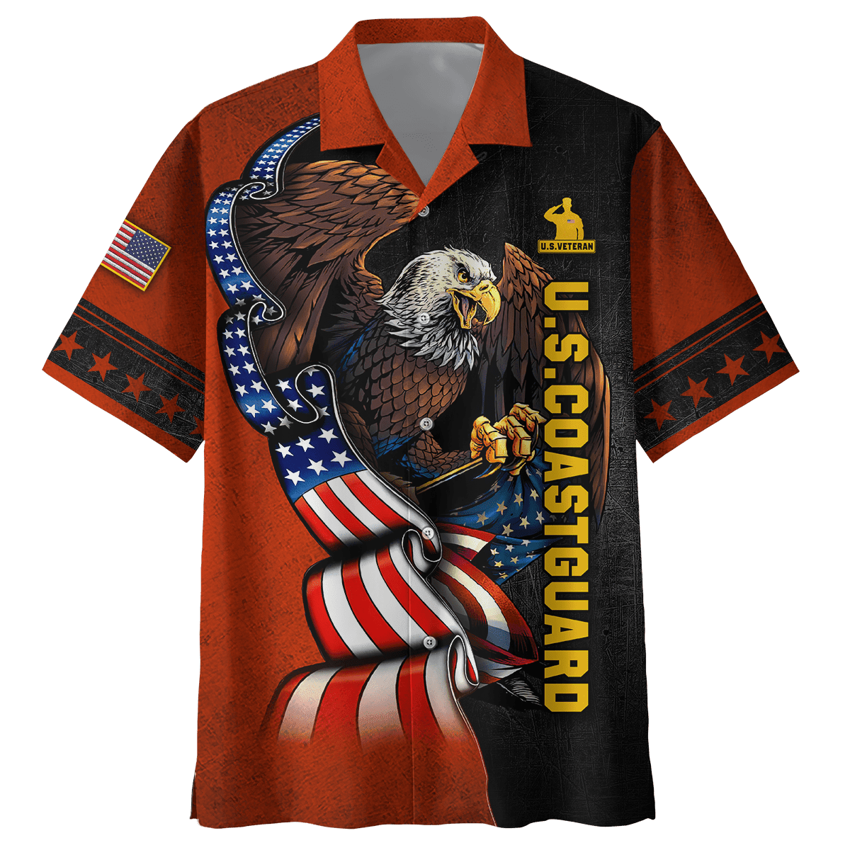 ALL GAVE SOME SOME GAVE ALL - US COAST GUARD POLO WITH POCKET , Gifts for veterans