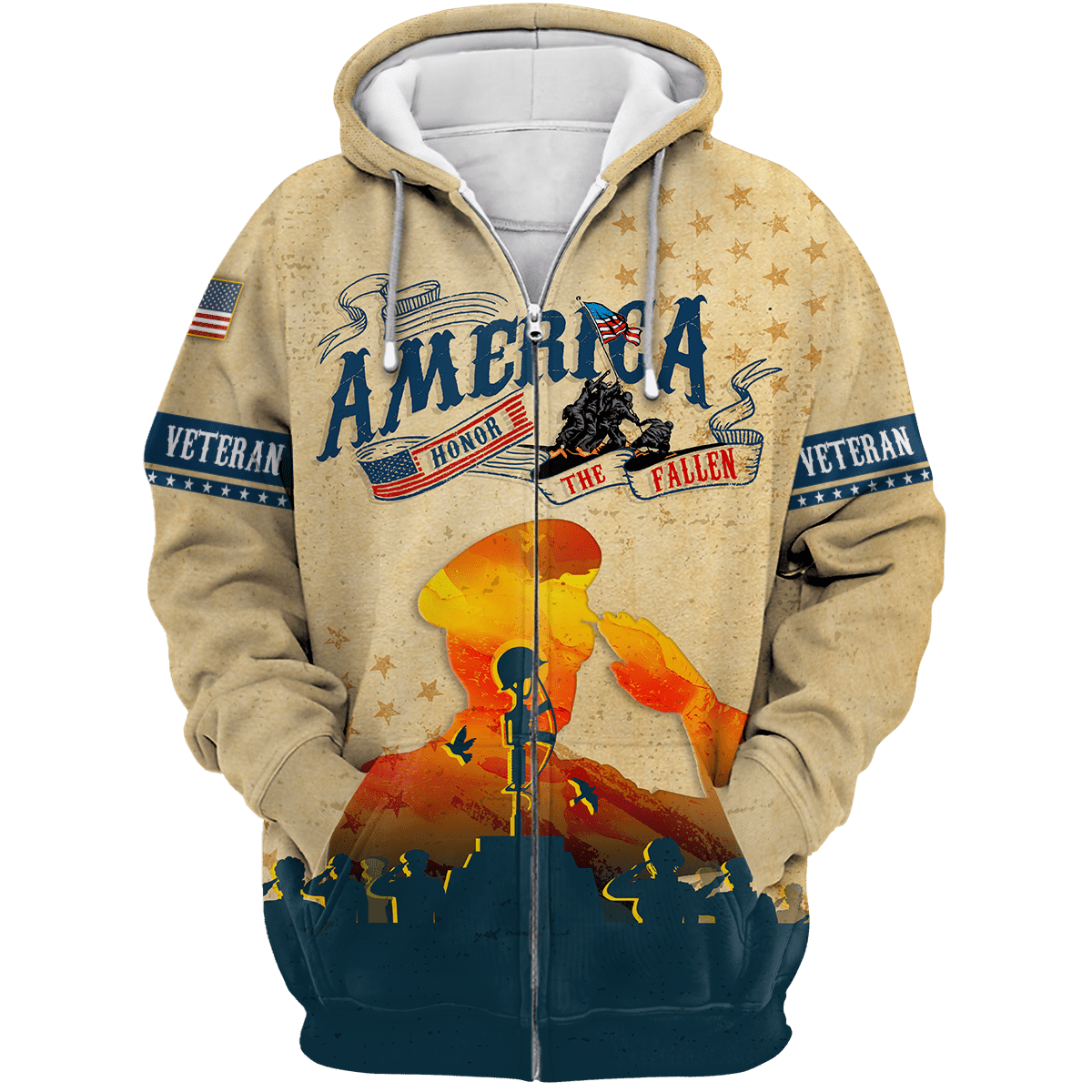 HONOR THE FALLEN - POLO WITH POCKET , Gifts for veterans