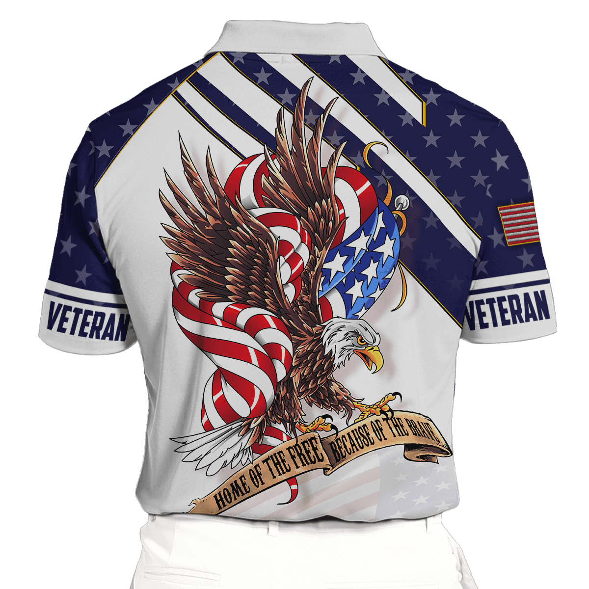 HOME OF THE FREE BECAUSE OF THE BRAVE - HAWAIIAN SHIRT , Gifts for veterans, easychoo.com