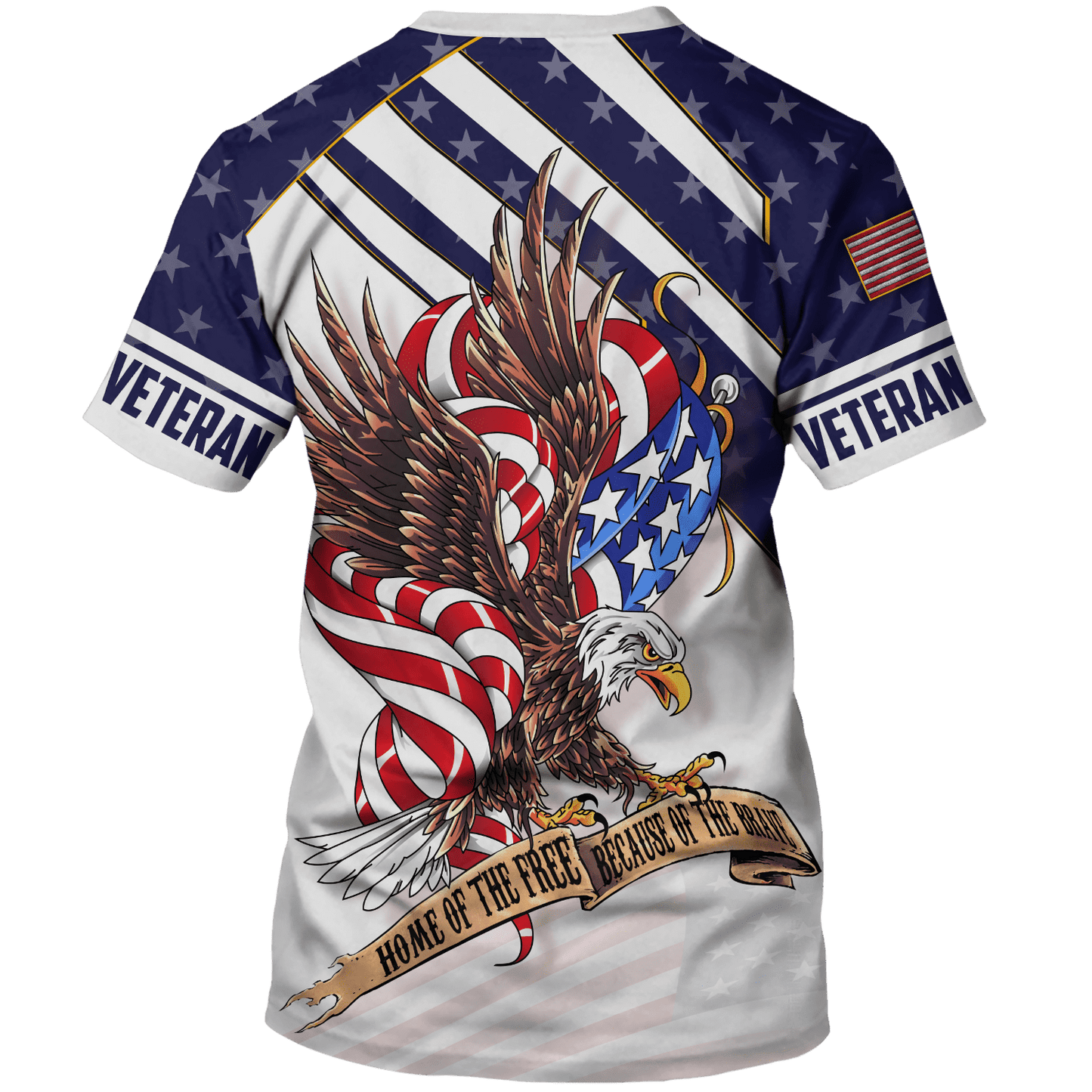HOME OF THE FREE BECAUSE OF THE BRAVE - HAWAIIAN SHIRT , Gifts for veterans, easychoo.com