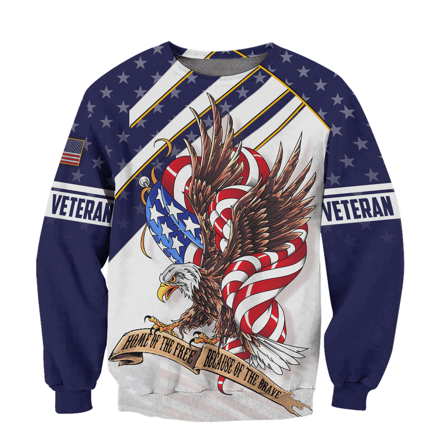 HOME OF THE FREE BECAUSE OF THE BRAVE - HAWAIIAN SHIRT , Gifts for veterans, easychoo.com