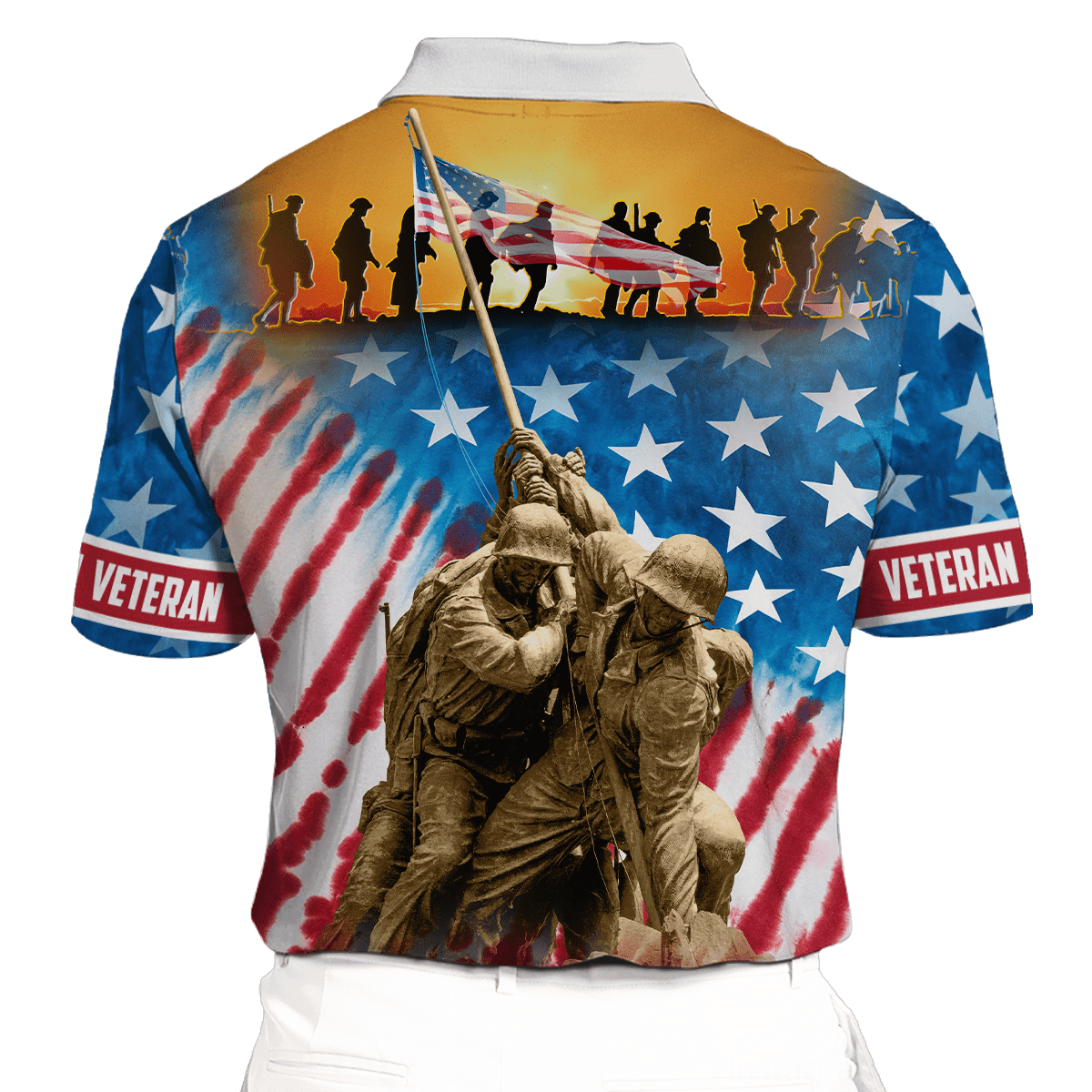 US VETERAN - HONOR THE FALLEN - POLO WITH POCKET , Gifts for veterans