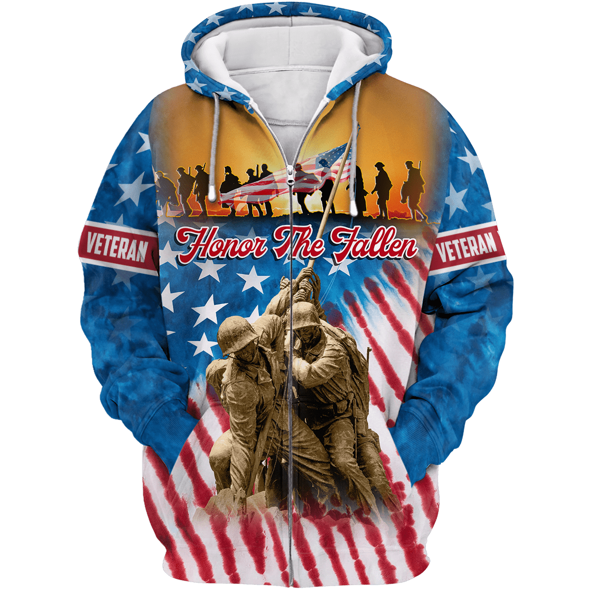 US VETERAN - HONOR THE FALLEN - POLO WITH POCKET , Gifts for veterans