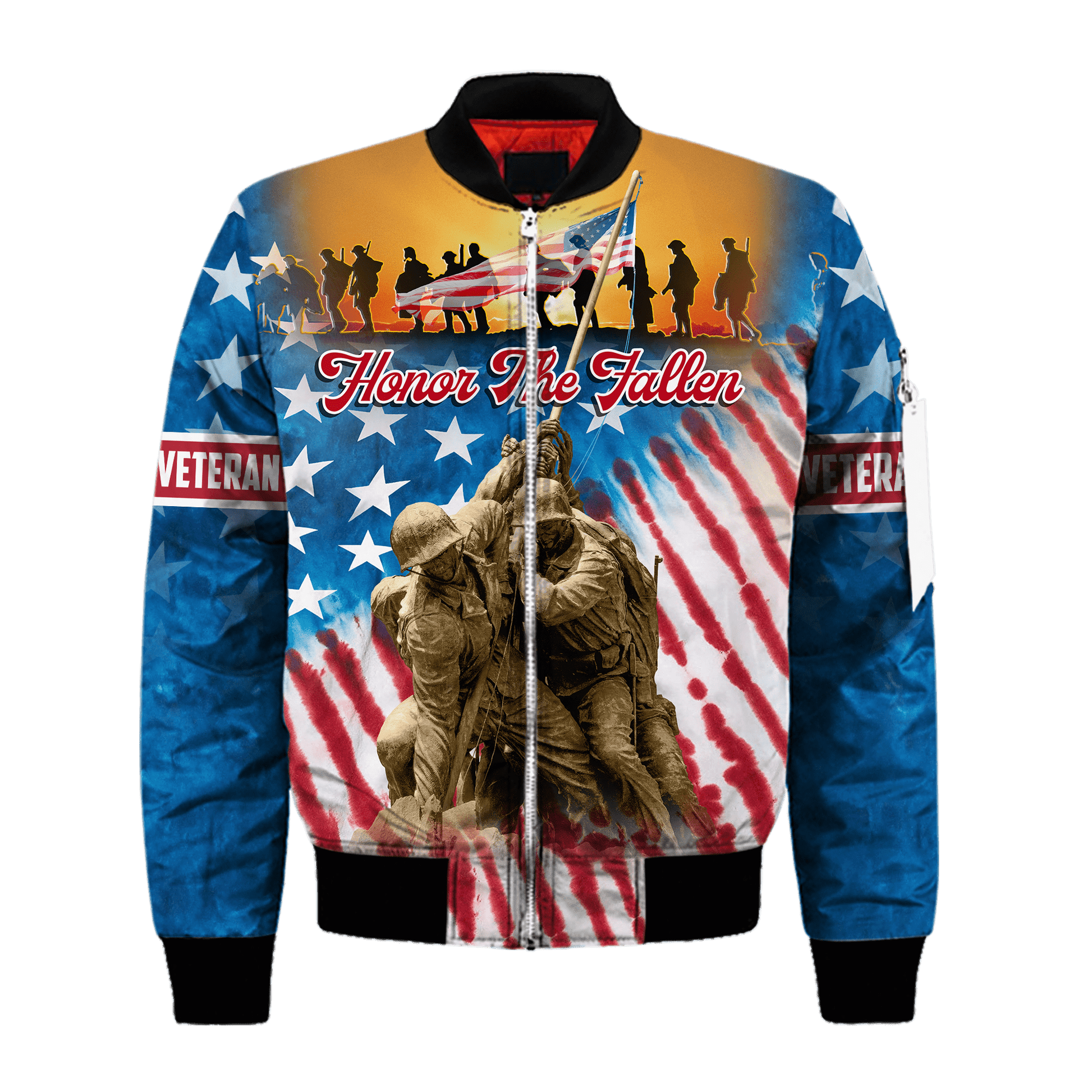 US VETERAN - HONOR THE FALLEN - POLO WITH POCKET , Gifts for veterans