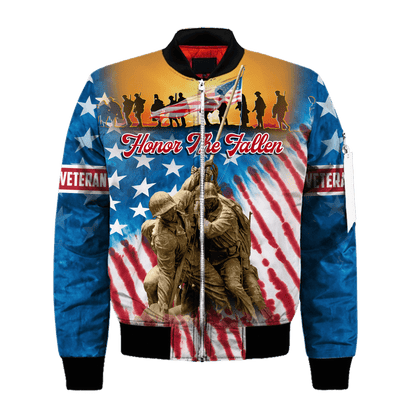 US VETERAN - HONOR THE FALLEN - POLO WITH POCKET , Gifts for veterans