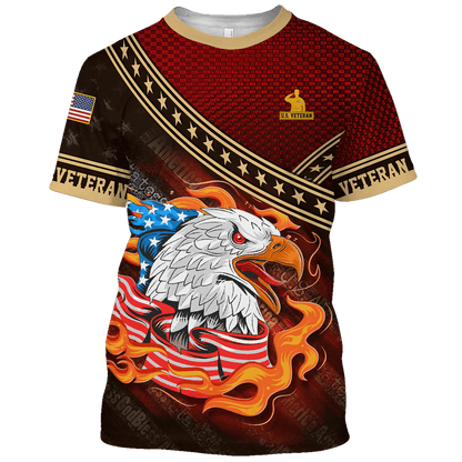 EAGLE AMERICAN FLAG - POLO WITH POCKET , Gifts for veterans