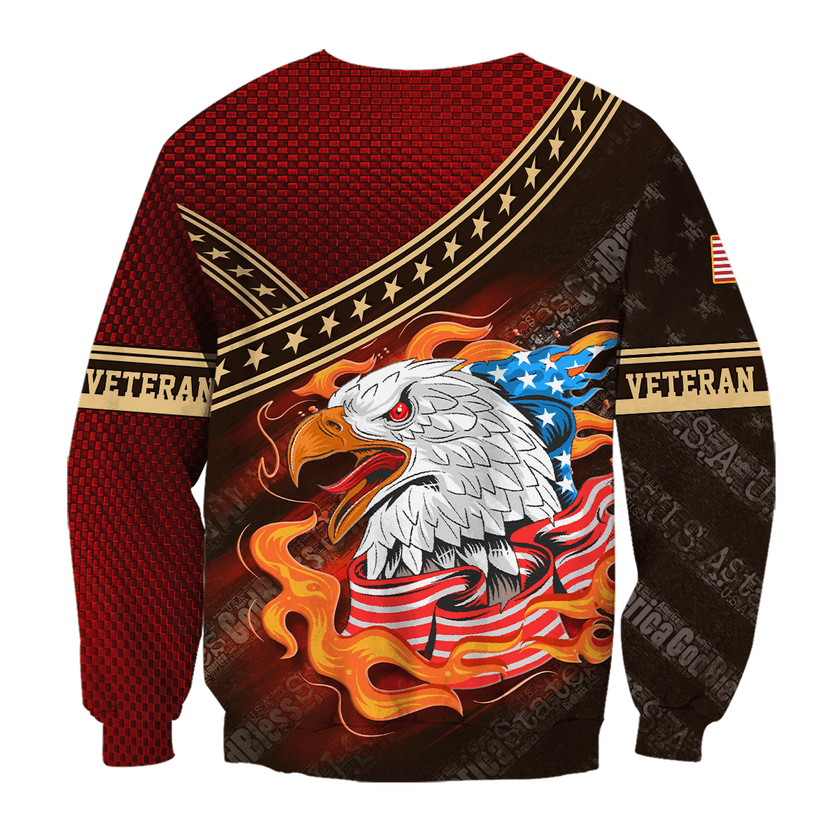 EAGLE AMERICAN FLAG - POLO WITH POCKET , Gifts for veterans