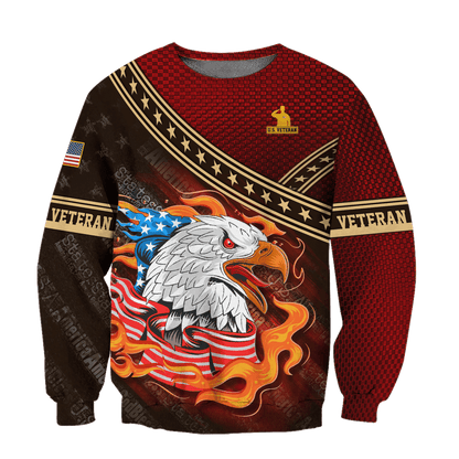 EAGLE AMERICAN FLAG - POLO WITH POCKET , Gifts for veterans