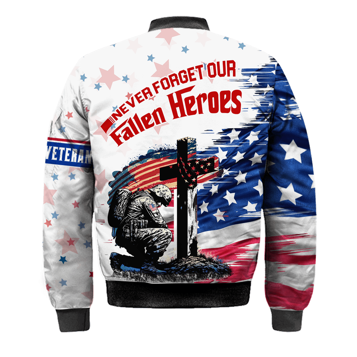NEVER FORGET OUR FALLEN HEROES - POLO WITH POCKET , Gifts for veterans