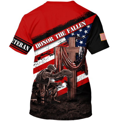 Honor The Fallen - Memorial Day - Unisex Polo With Pocket , Gifts for veterans