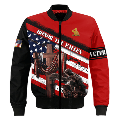 Honor The Fallen - Memorial Day - Unisex Polo With Pocket , Gifts for veterans