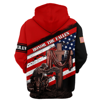 Honor The Fallen - Memorial Day - Unisex Polo With Pocket , Gifts for veterans