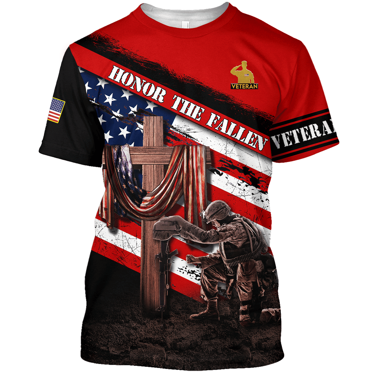 Honor The Fallen - Memorial Day - Unisex Polo With Pocket , Gifts for veterans