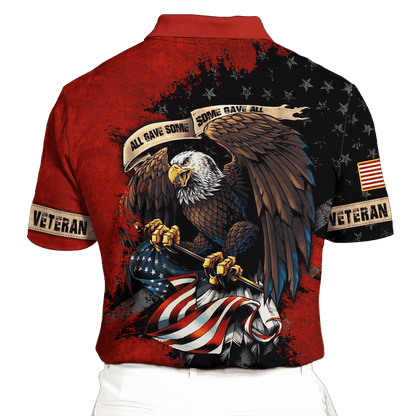 Memorial Day - All Gave Some Some Gave All - Unisex Polo With Pocket , Gifts for veterans