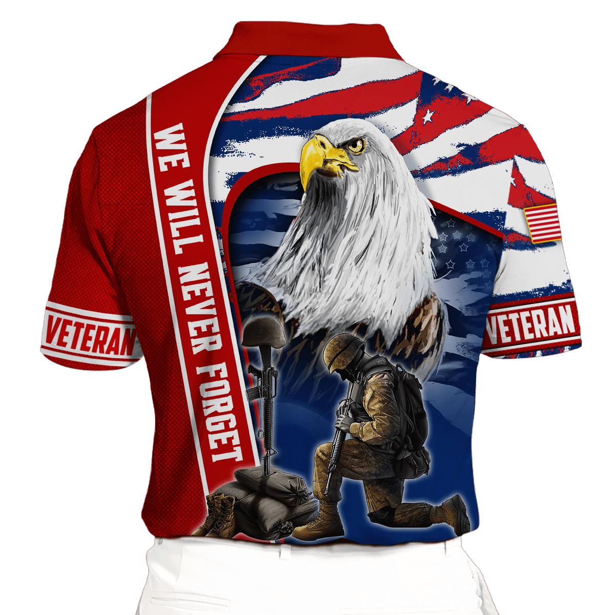 We Will Never Forget - Polo With Pocket , Gifts for veterans