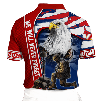 We Will Never Forget - Polo With Pocket , Gifts for veterans