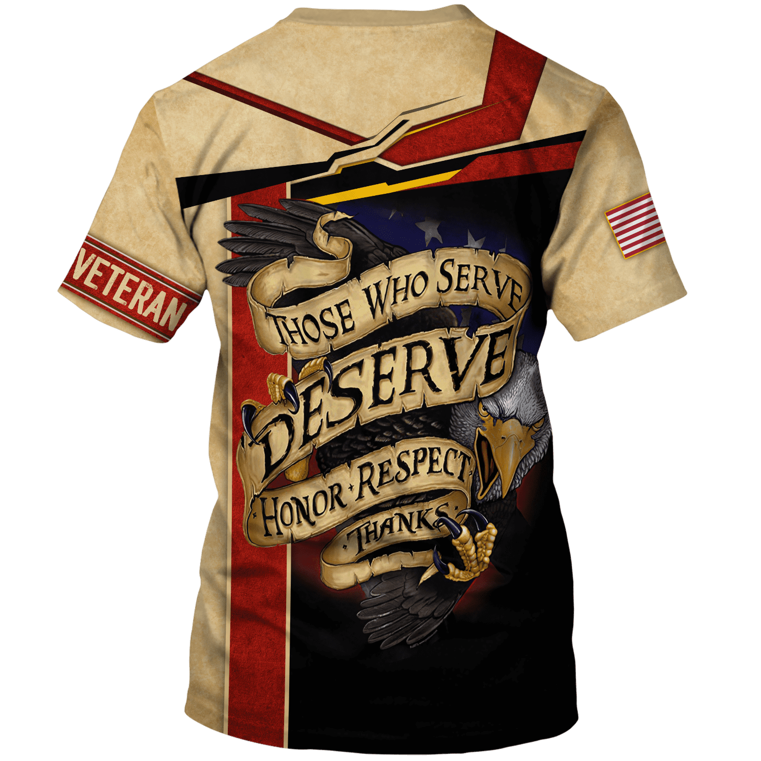 Those Who Serve Deserve Honor Respect Thanks - Polo With Pocket , Gifts for veterans